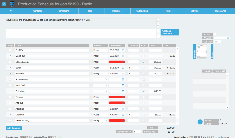screenshot of Agency In A Box